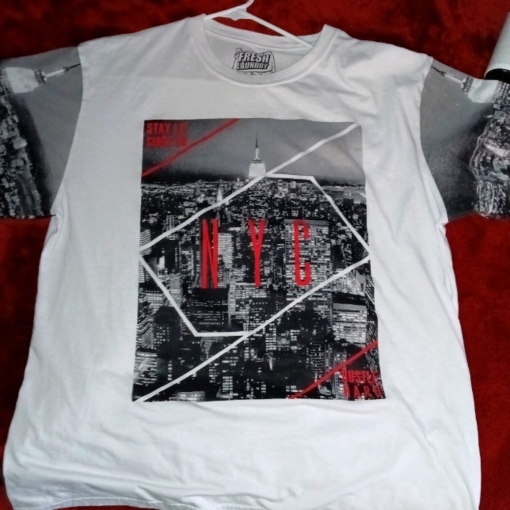 NYC Hustle Hard Logo Tee